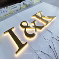 Custom Shop Store Front Metal Logo Light Up Letter Office Commercial Business Reception Led Signs 3d Signage Backlit